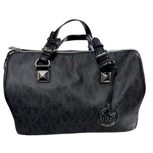 Michael Kors handbag black with silver accent great condition